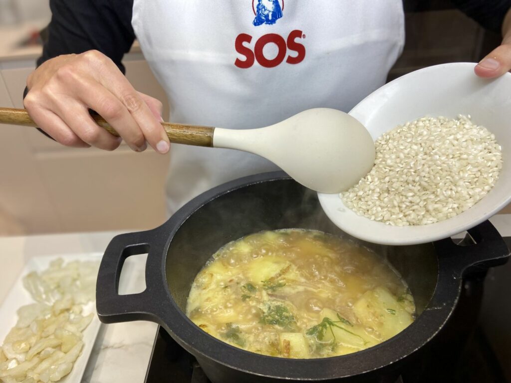 Agregamos el arroz SOS