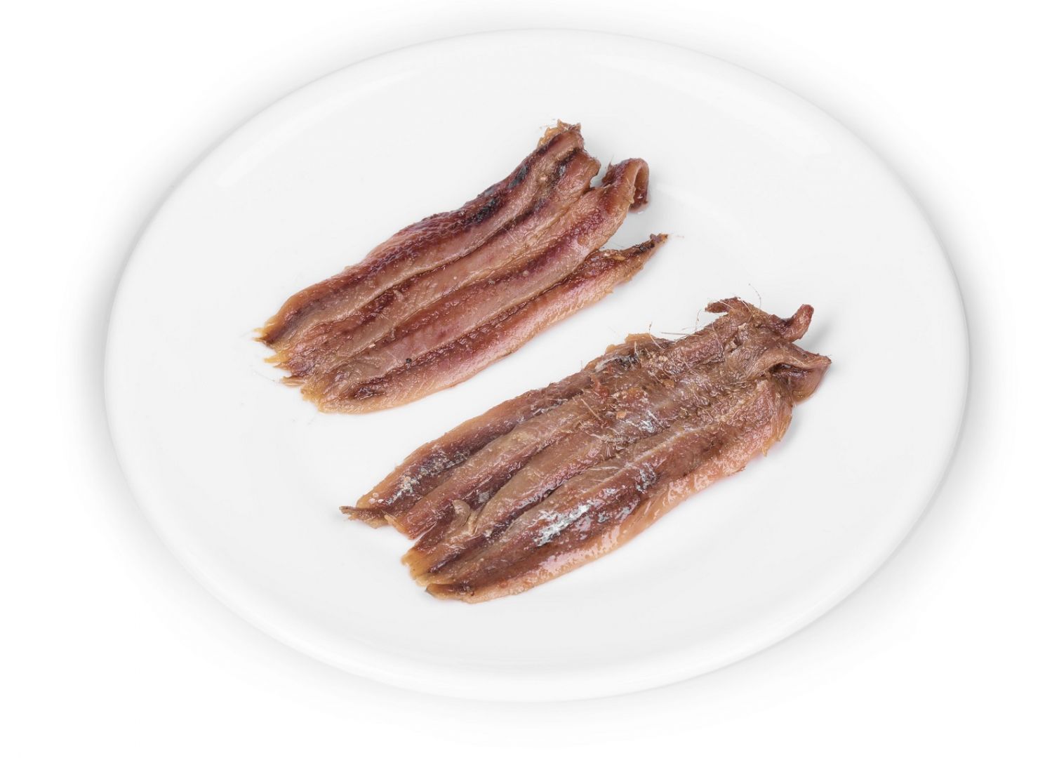 Cortamos las anchoas escurridas