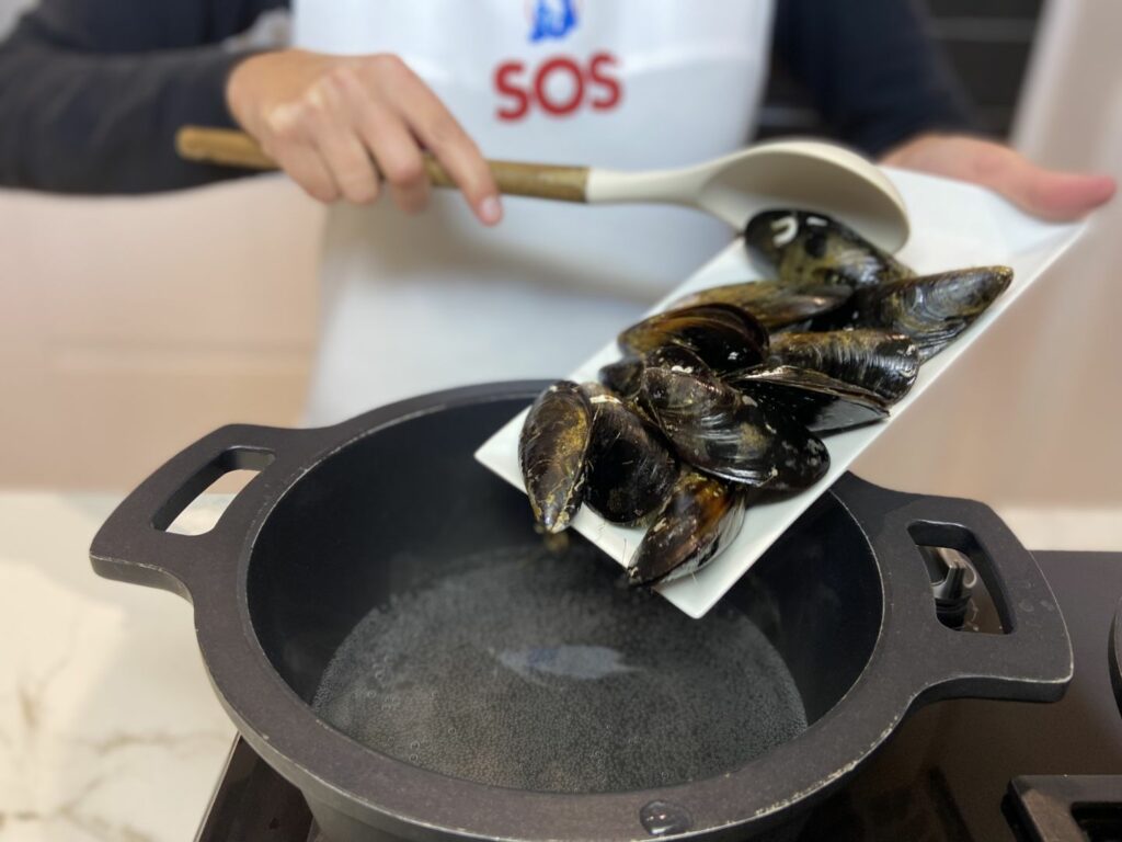 Arroz marinero con mejillones