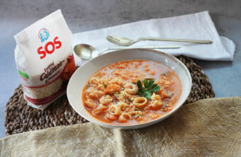 Arroz con calamares y gambas