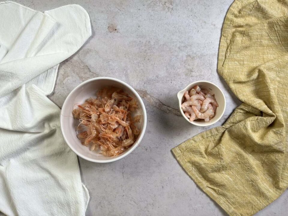 Preparamos las gambas