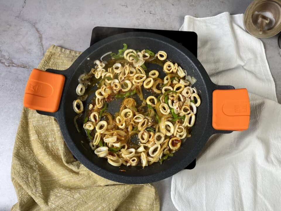 Sofreir los calamares