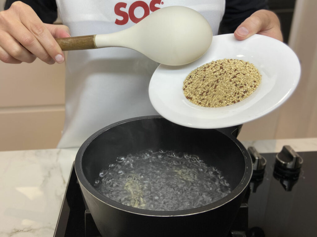 Como hacer quinoa con verduras salteadas y soja