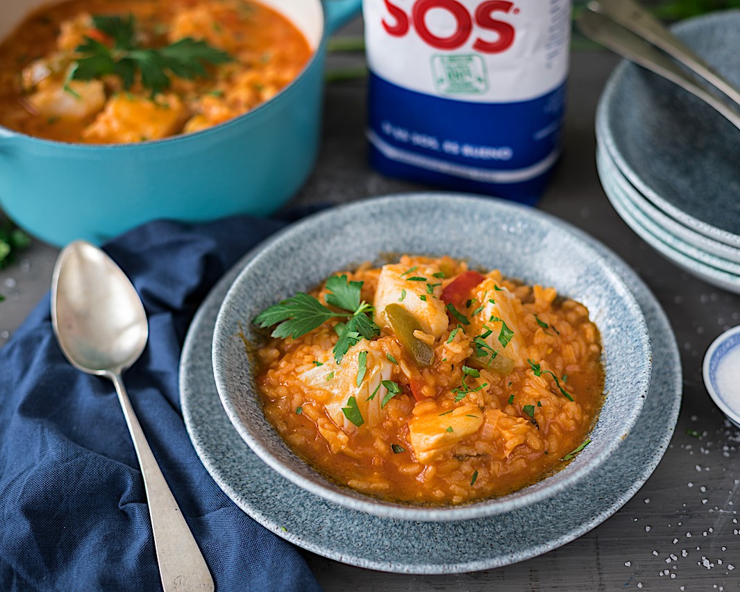 plato de Arroz con bacalao