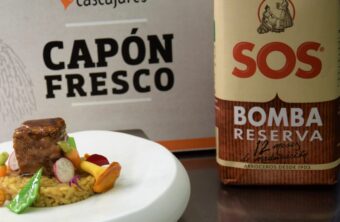 Arroz SOS Bomba de setas con capón de Cascajares