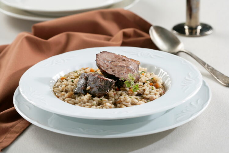 Foto de Arroz caldoso con carrilleras