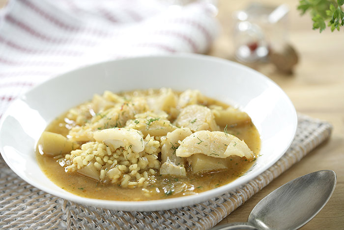 Foto de Arroz caldoso con bacalao y patatas