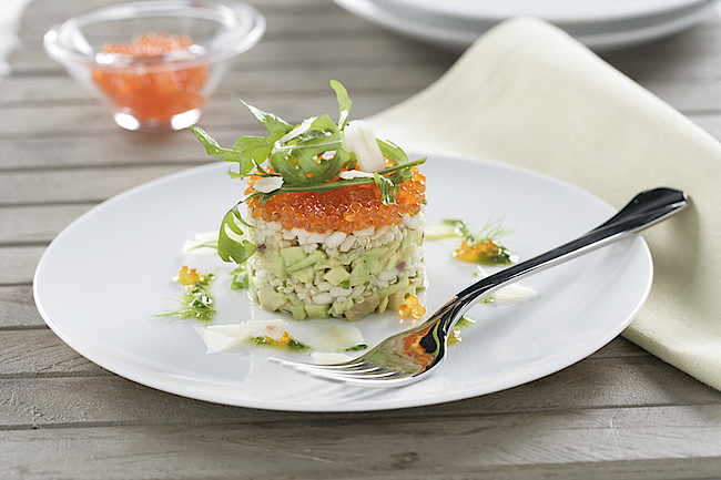 Foto de Timbal de arroz integral con quinoa y guacamole