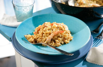 Arroz de sepia y gambas