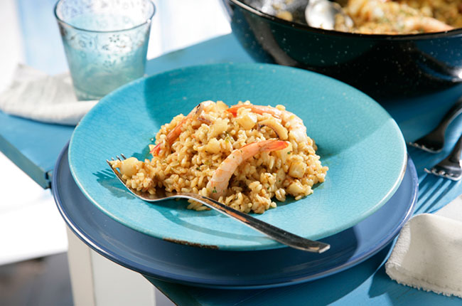 Foto de Arroz de sepia y gambas