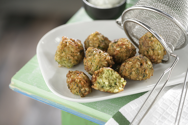 Deliciosos buñuelos de arroz integral