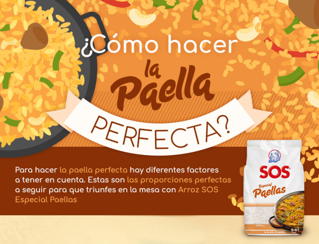 Las proporciones perfectas para una paella de primera