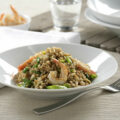 Wok de arroz integral