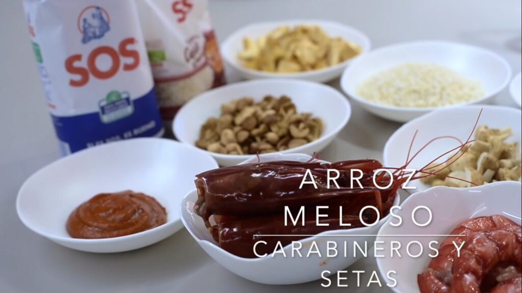 Receta de Arroz meloso con carabineros y setas