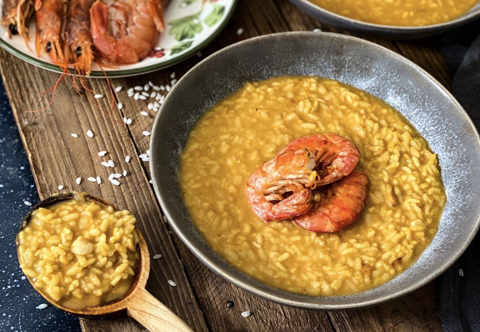 Arroz meloso con gambones por Fit Happy Sisters | Receta Fácil