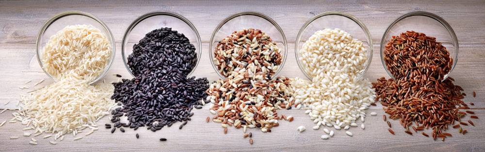 Diferentes tipos de arroz
