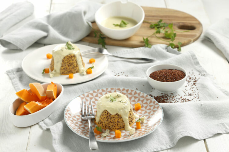 Foto de Pudding de verduras y quinoa roja