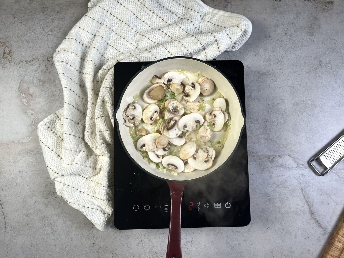 Risotto con champiñones