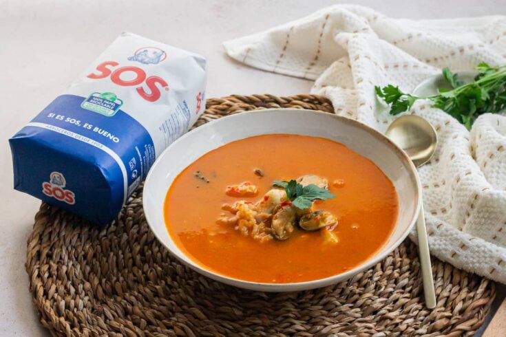 Sopa de pescado con arroz