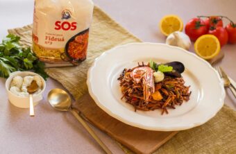Receta de fideuá con marisco