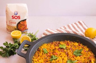 Fideuá con pollo