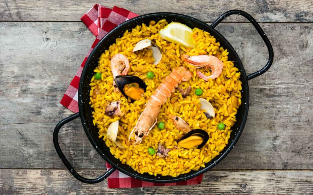 Relación del diámetro de la paella y las raciones