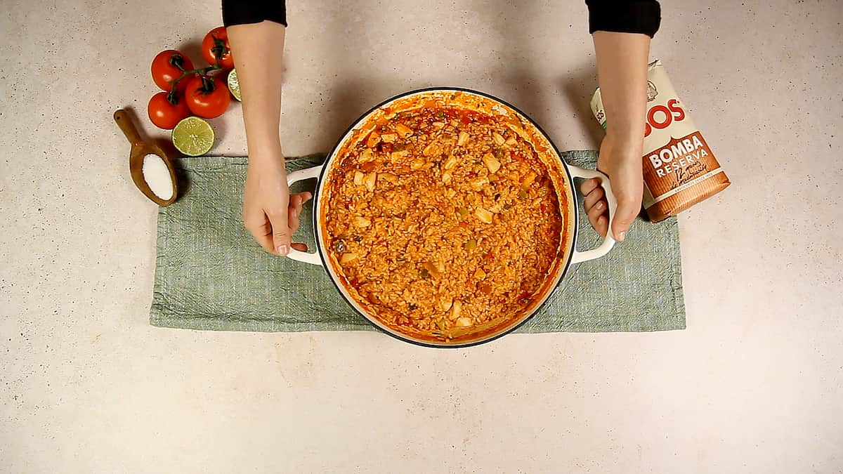 Arroz con sepia