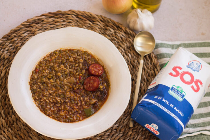 Lentejas con arroz en Thermomix