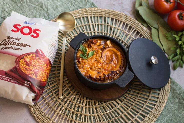 Arroz con pulpo en Thermomix