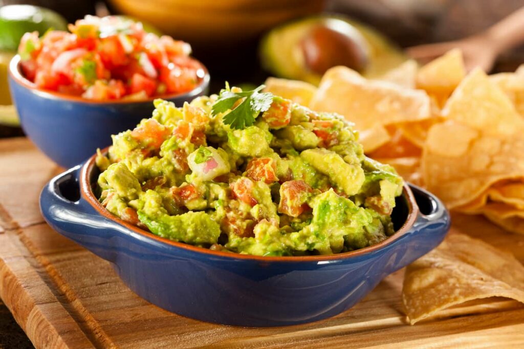 Guacamole y chips