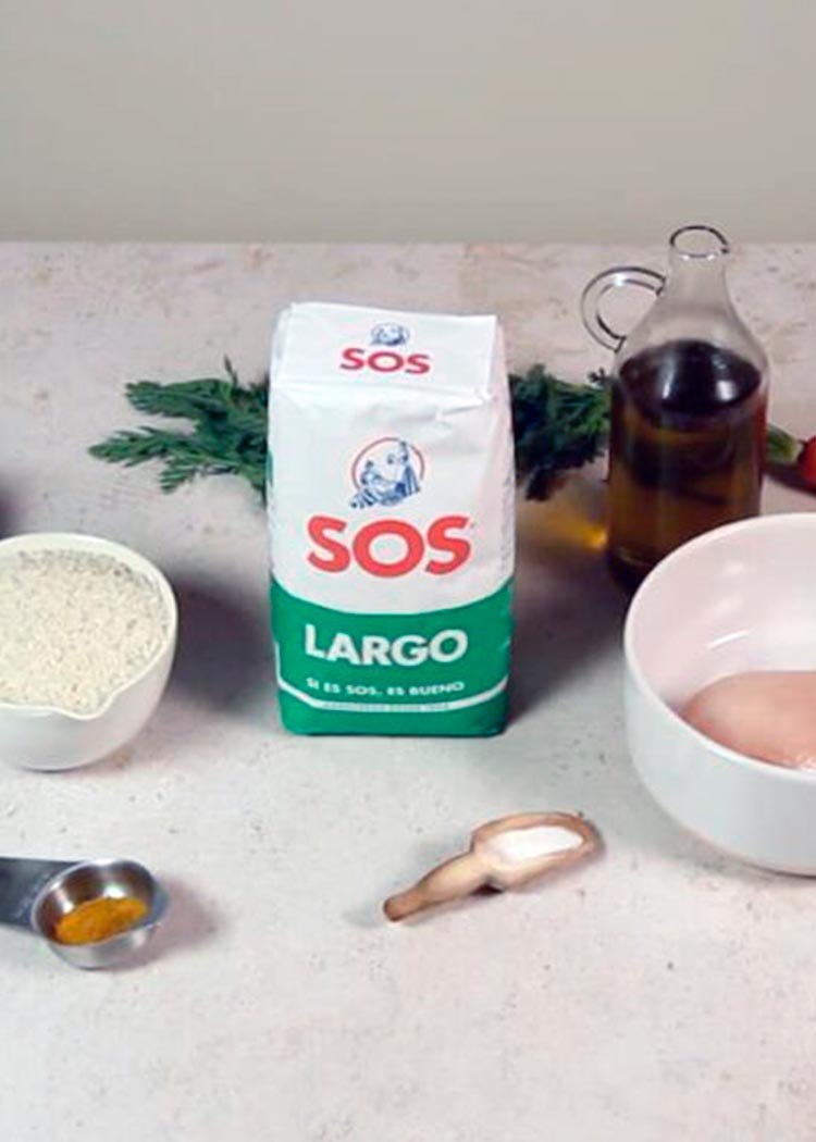 Ingredientes de pollo al curry