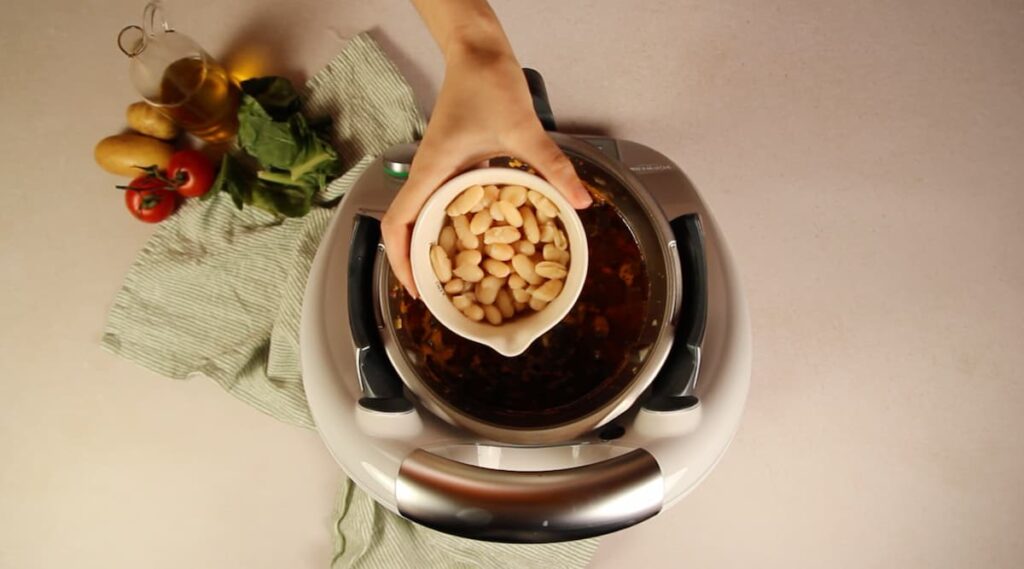 Receta Arroz con acelgas en Thermomix. Paso 5: incorporar las judías blancas