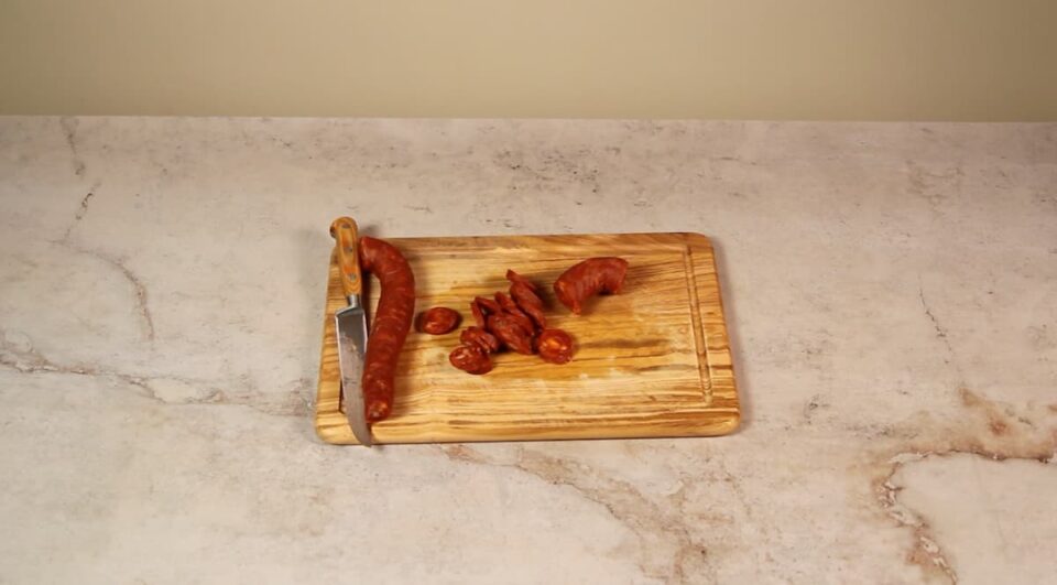 Cortar chorizo