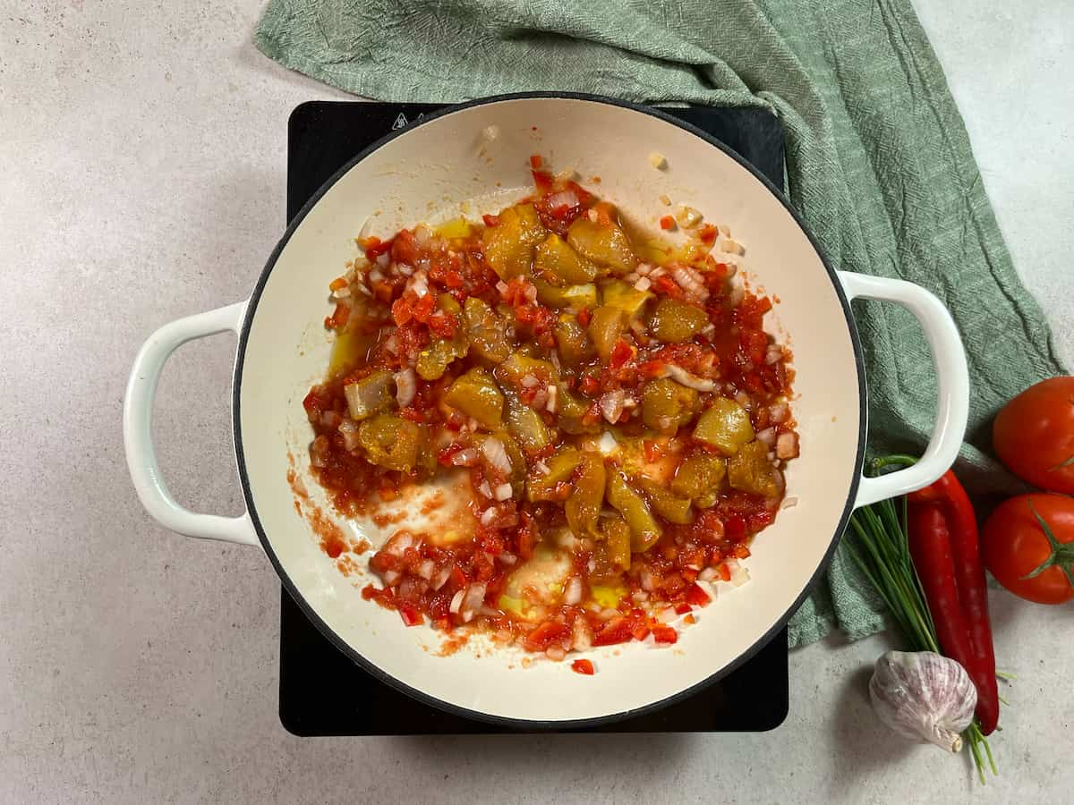 Arroz con pinchitos