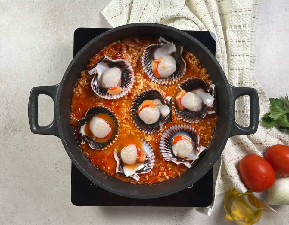 Incorporar las zamburiñas