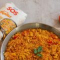 Paella con bacalao