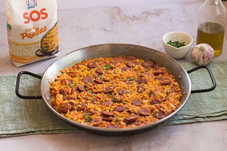 Foto de Paella con chorizo