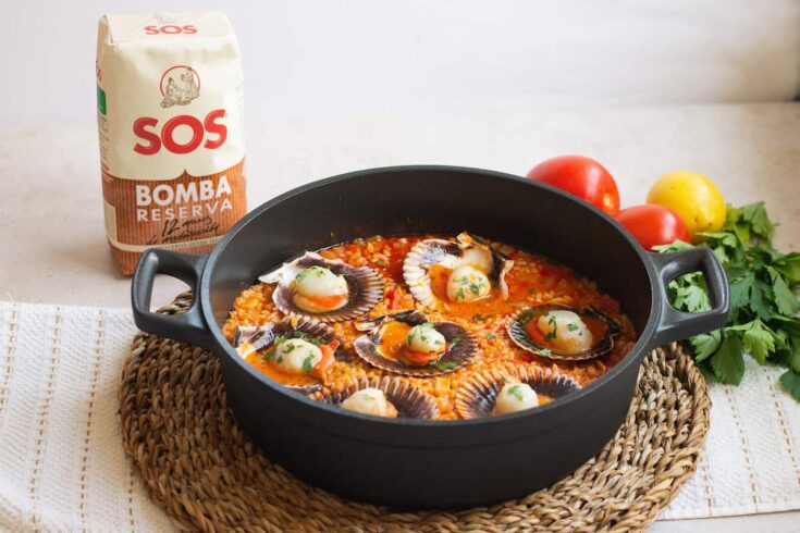 Arroz con zamburiñas