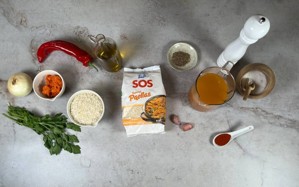 Receta de Arroz con Sobrasada. Paso 1: Preparar los ingredientes