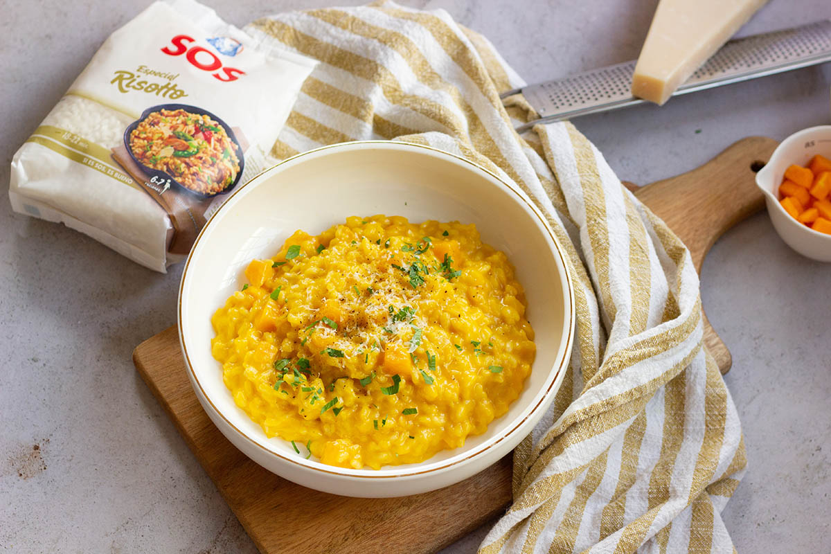 Risotto con calabaza