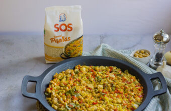 paella con garbanzos