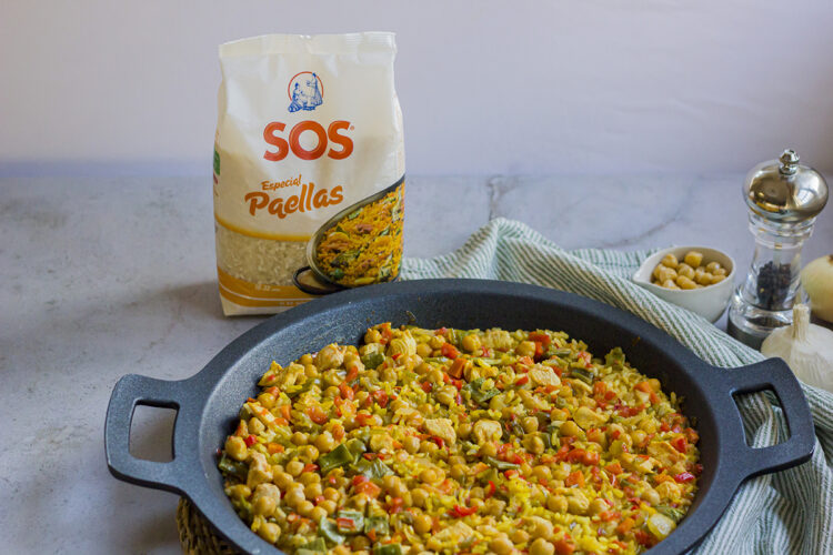 Foto de Receta de paella con garbanzos: ¡Un plato delicioso y nutritivo!