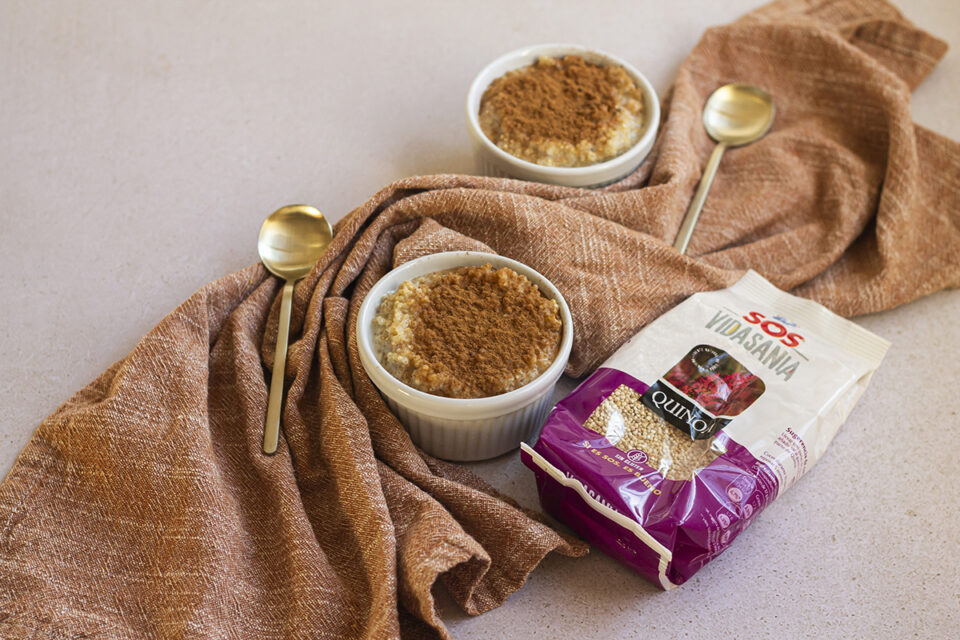 Quinoa con leche cremoso y delicioso