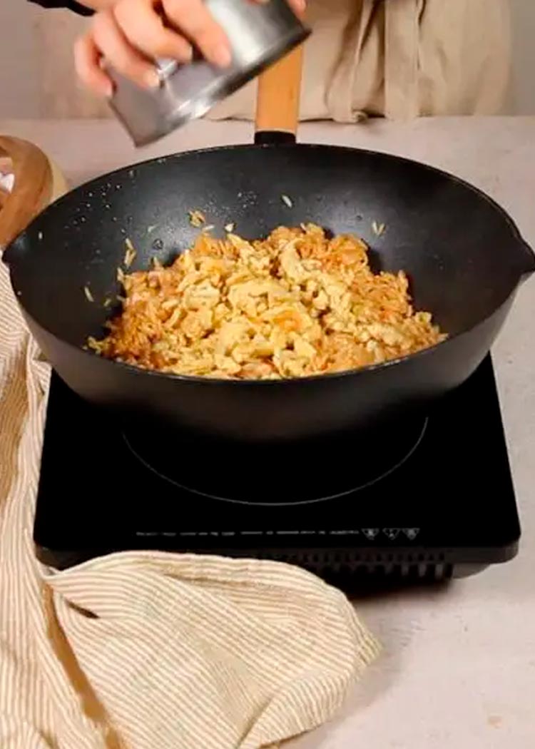 Terminar arroz chaufa