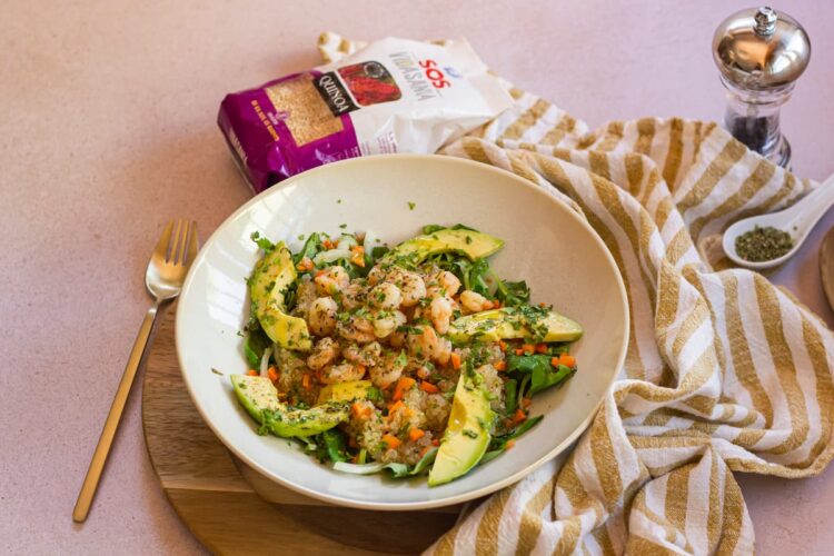 Foto de Receta de quinoa con gambas: ¡sabores saludables en un plato!