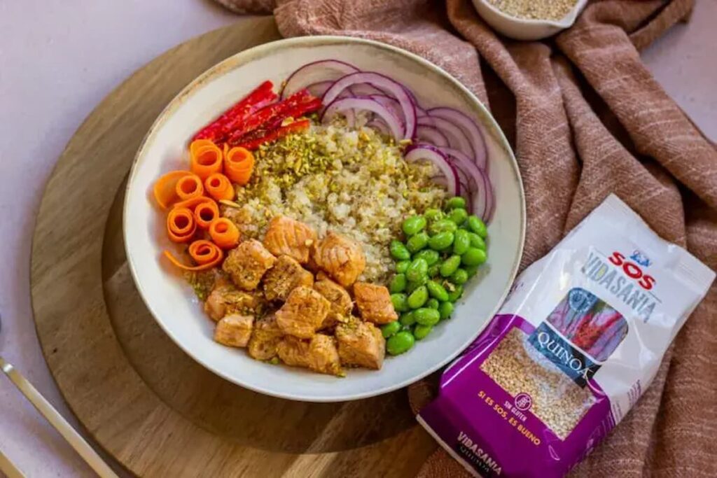 Quinoa con salmón