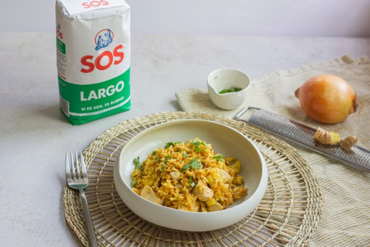 Foto de Preparación del arroz chaufa peruano