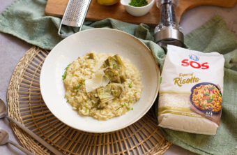 Risotto con alcachofas