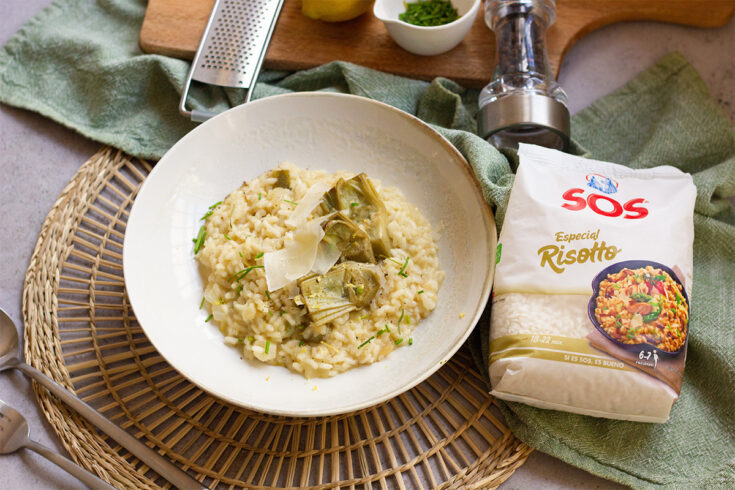 Risotto con alcachofas