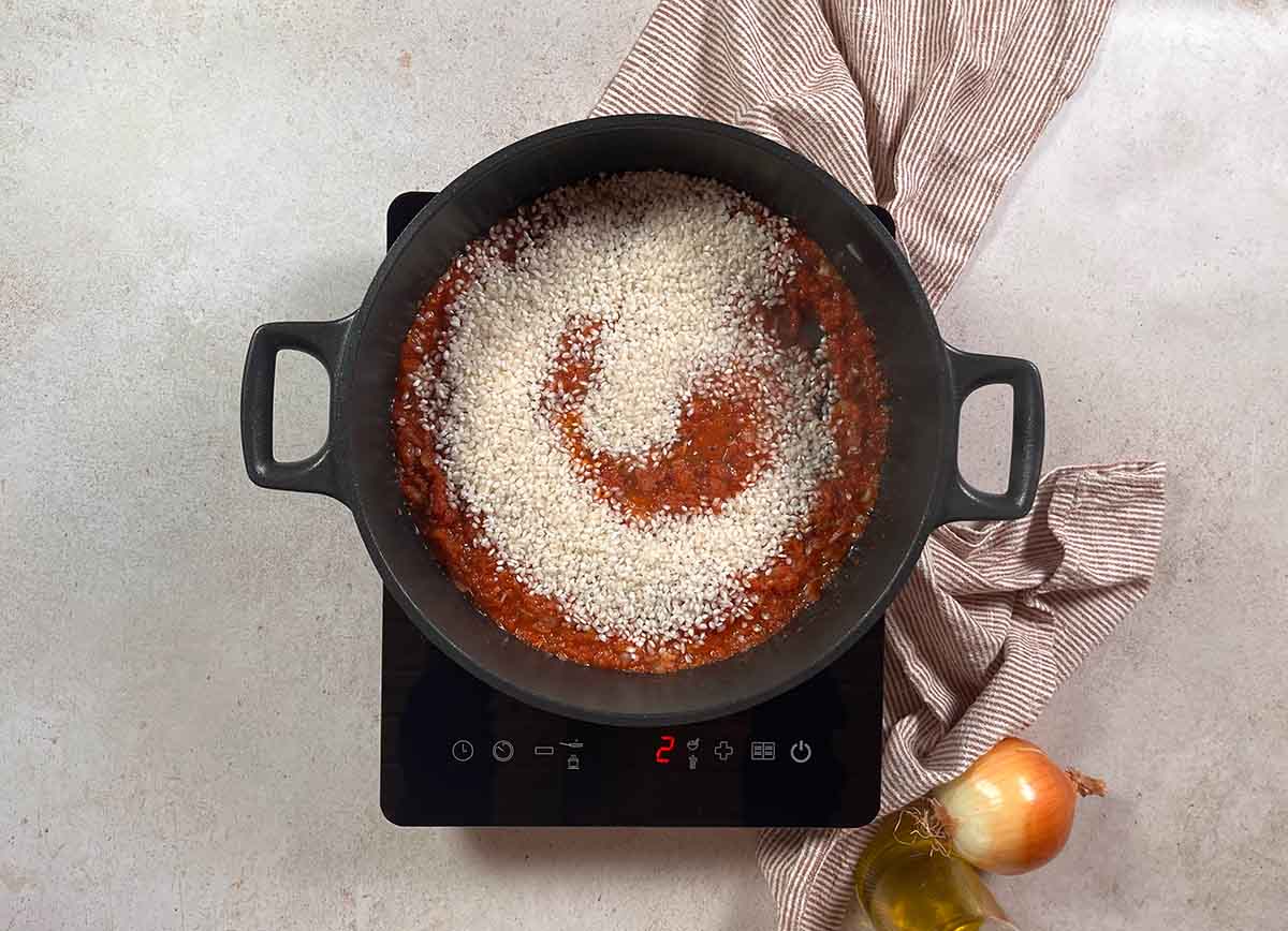 Receta de arroz con tomate